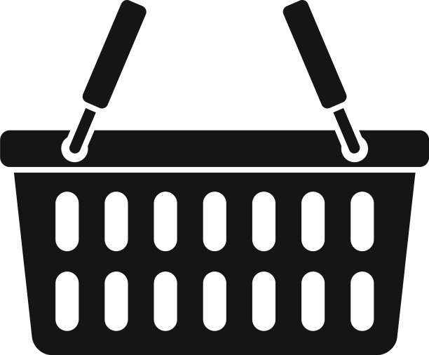 商业商店的篮子图标简单的风格图片下载