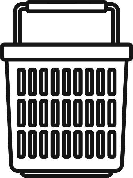 携带大商店篮子图标轮廓风格图片下载