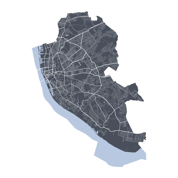 利物浦地图利物浦城市的详细地图图片下载