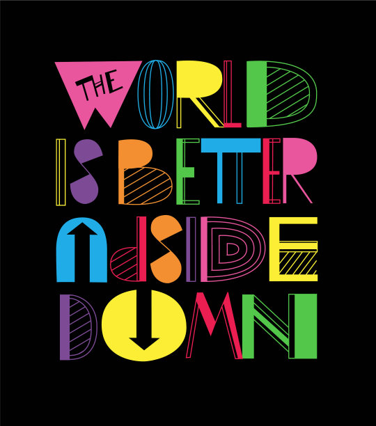 有趣的几何颠倒设计现代类型图片下载