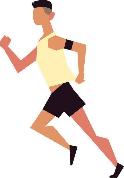 男人穿着运动服跑步运动图片下载