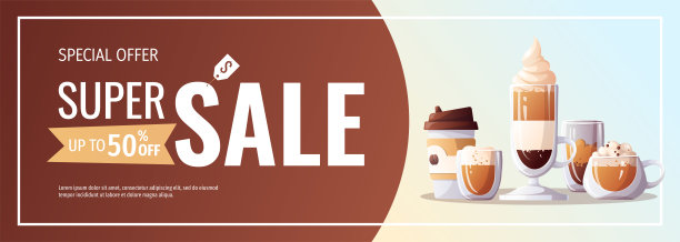 横幅咖啡店，咖啡厅，咖啡吧，咖啡师，饮料概念。图片下载