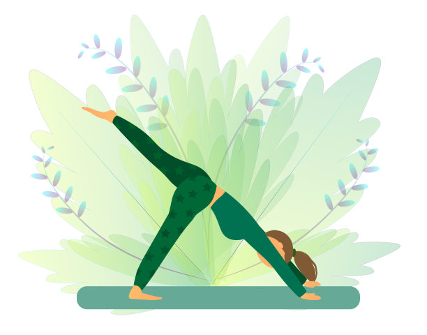 年轻女子练习瑜伽，健身理念图片下载