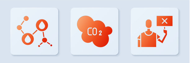 设定二氧化碳排放量在云分子油和图片下载