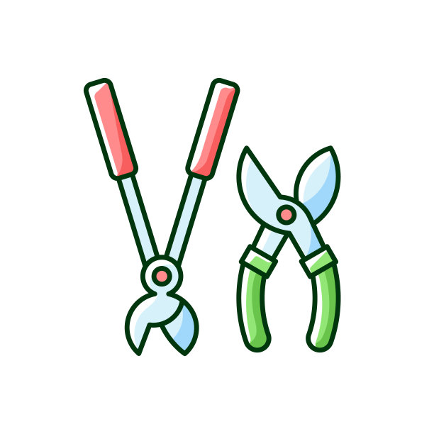 花园剪枝RGB颜色图标图片下载