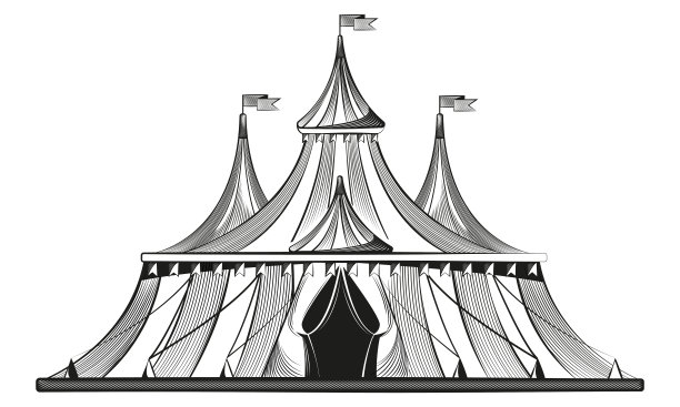 古董马戏团帐篷。图片下载