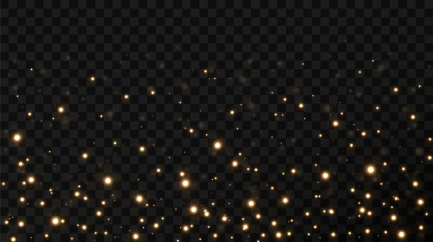 圣诞金色纸屑星星落下图片下载