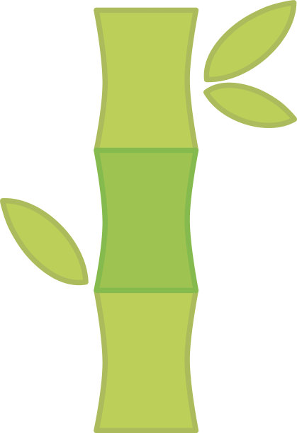 树干竹叶自然东方元素图片下载