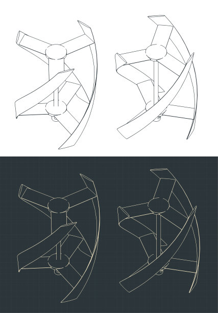 垂直轴风力机图纸图片下载