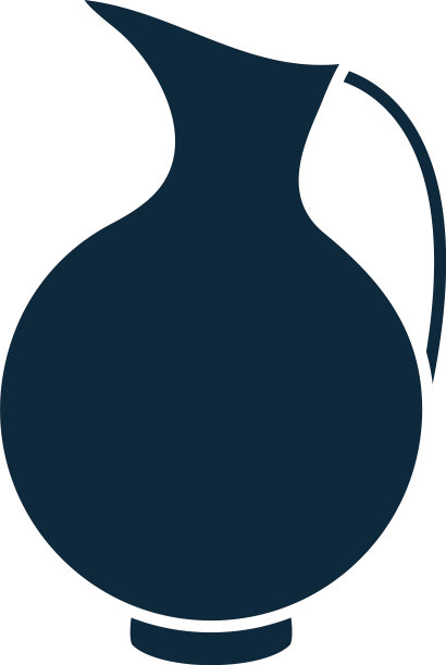 陶罐经典容器剪影图标图片下载