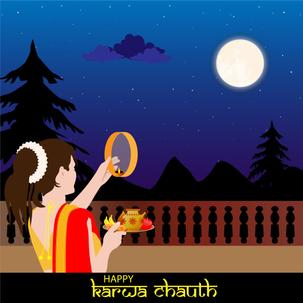 karwa chauth是印度的节日图片下载