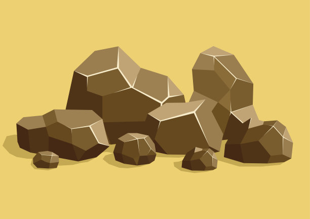 岩石和石头堆砌成不同的形状图片下载