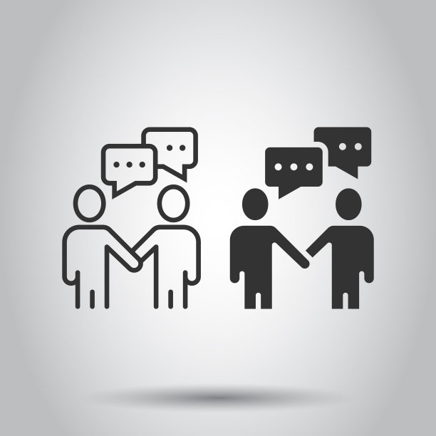 问候手势图标在平风格的人图片下载