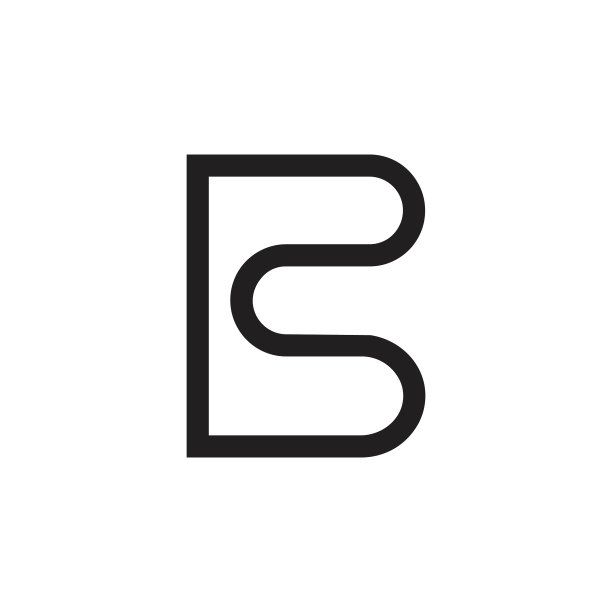 抽象字母rb几何线条标志图片下载