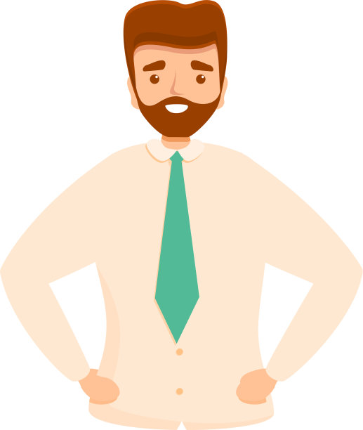 经理图标卡通风格图片下载