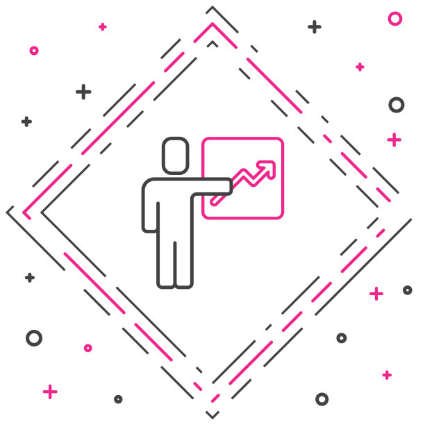 线领导是一个孤立的团队高管图标图片下载