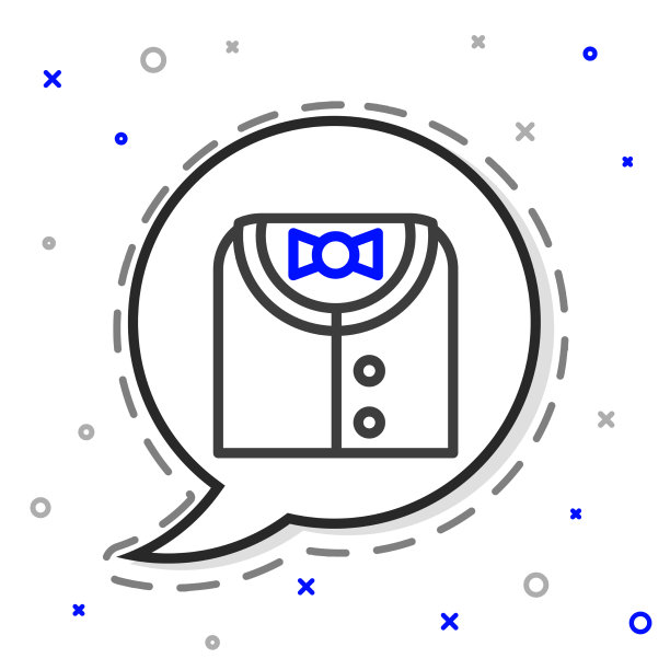 线套装图标孤立在白色背景上图片下载