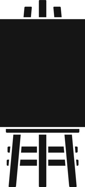 木画架图标简约风格图片下载