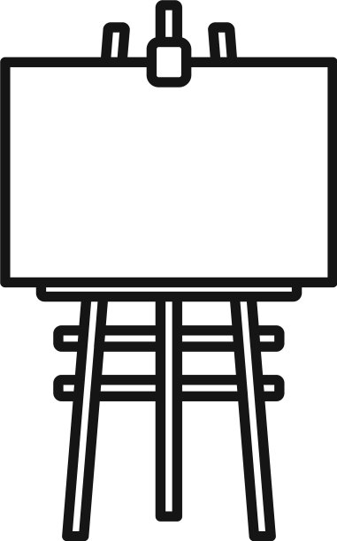 框架画架图标轮廓风格图片下载