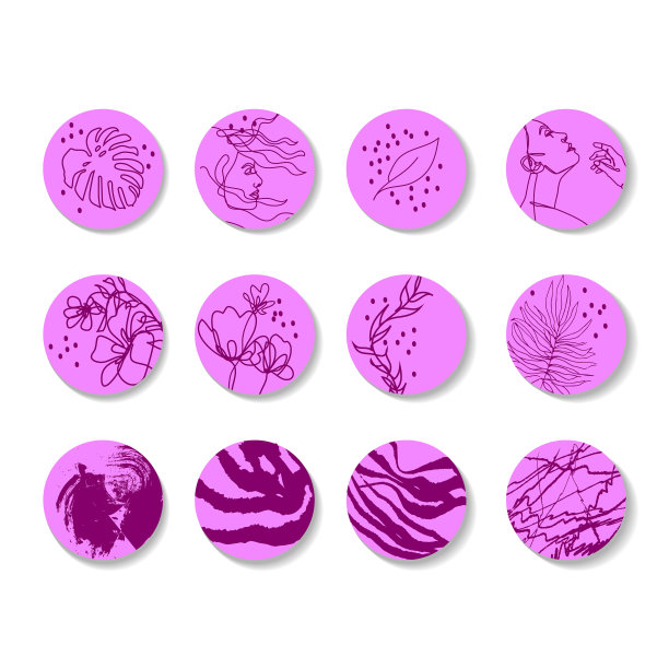 故事简单线条艺术基本故事封面图片下载