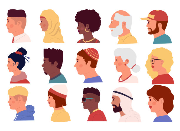 人的侧面肖像图片下载