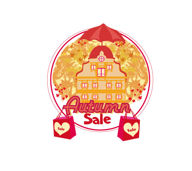 秋季销售背景用树叶也可以图片下载