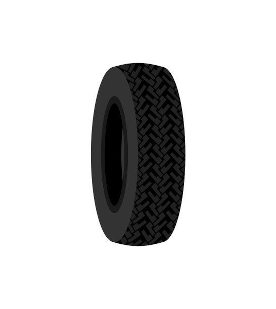 轮胎隔离的汽车橡胶轮胎图片下载