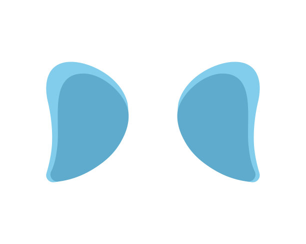 大象耳朵孤立模板人像图片下载