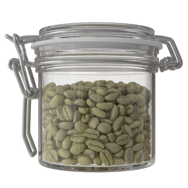 装咖啡豆的透明罐子图片下载