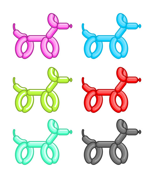 气球狗集生日空气玩具童年快乐图片下载