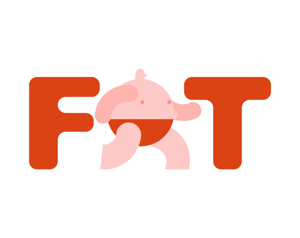 胖标志孤立胖子图标图片下载