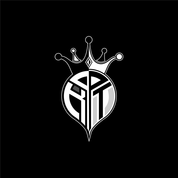 K t圆图案标志，会徽风格与小丑图片下载