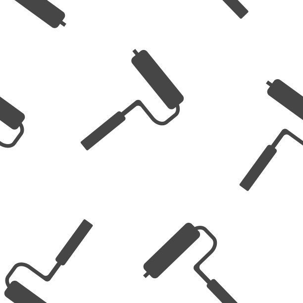 图标图像油漆滚筒上的无缝图案图片下载