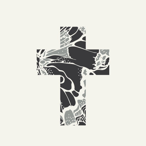 单色设计与蝴蝶翅膀交叉图片下载