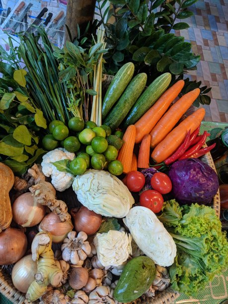 新鲜蔬菜及香料图片下载