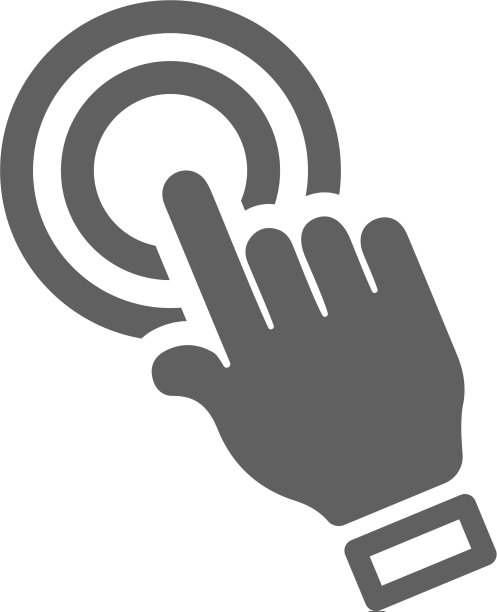 点击触摸屏图标，灰色图片下载