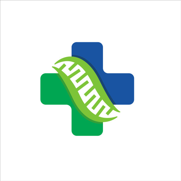 交叉DNA健康标志设计的医疗服务图片下载