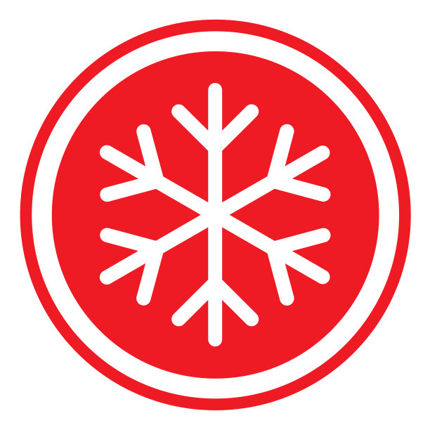 雪冬天的图标，危险的雪花标志，风险警报图片下载