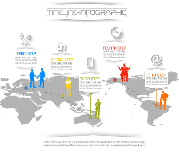 时间轴信息图新风格17图片下载