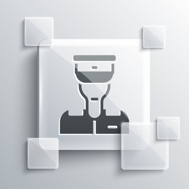 灰色火车列车长图标孤立在灰色图片下载