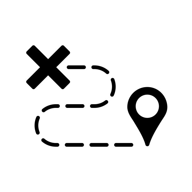 路线矢量平面符号图标。导航信号图片下载