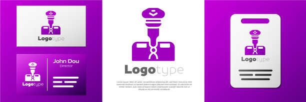 标识型飞行员图标孤立在白色背景图片下载