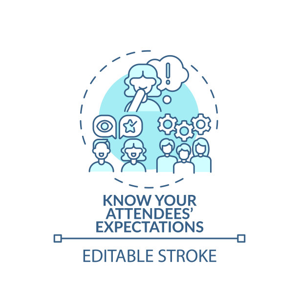 了解与会者期望概念图标图片下载