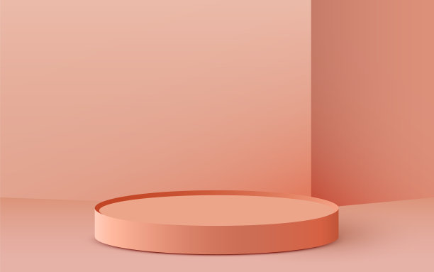 抽象的场景背景。圆筒基座的背景。产品展示，模拟，展示化妆品，讲台，舞台底座或平台。图片下载