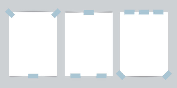 用透明胶带模拟三张名片图片下载