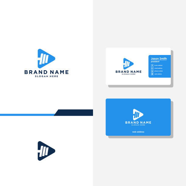 三角体育馆概念标识设计模板图片下载