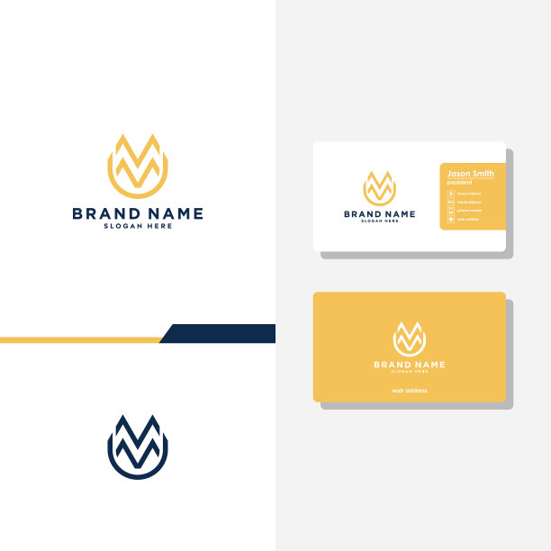 字母m组合概念logo设计图片下载