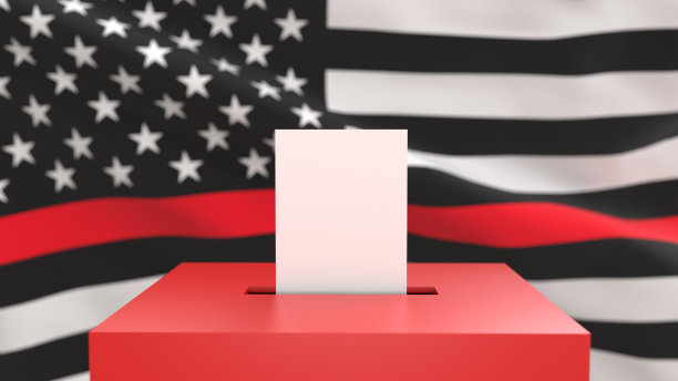 投票箱-细红线旗图片下载