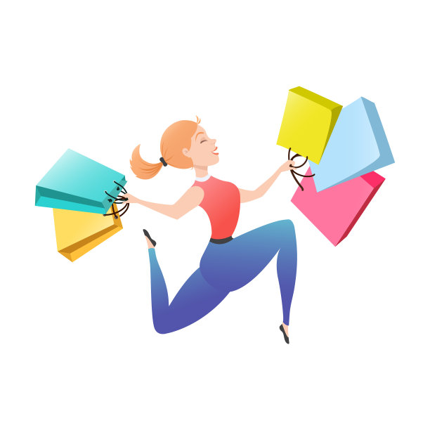 提包的快乐女人图片下载