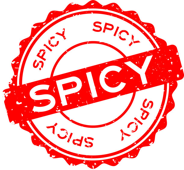 垃圾红辣字圆橡皮印章印章上图片下载